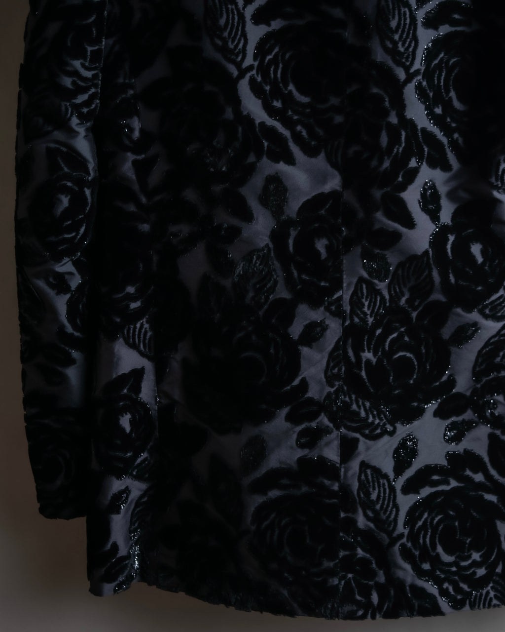 "GUCCI" Floral patterned lamé tailored jacket"