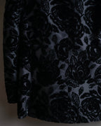 "GUCCI" Floral patterned lamé tailored jacket"