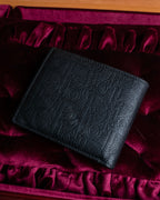 "Dior" Logo engraved bi-fold leather wallet