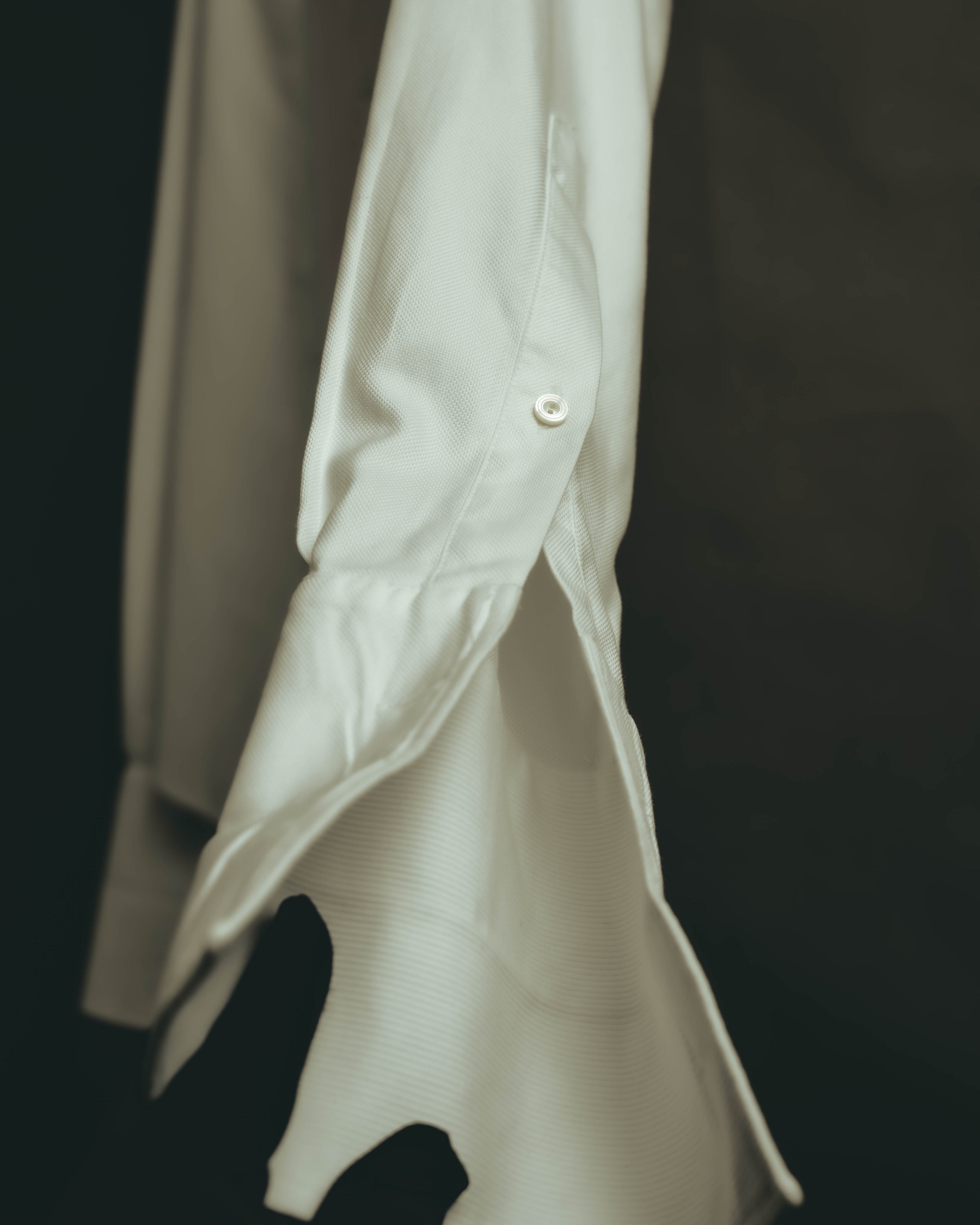 “Maison Martin Margiela” Replica 00’s-10’s Line 14 textured bib white shirt