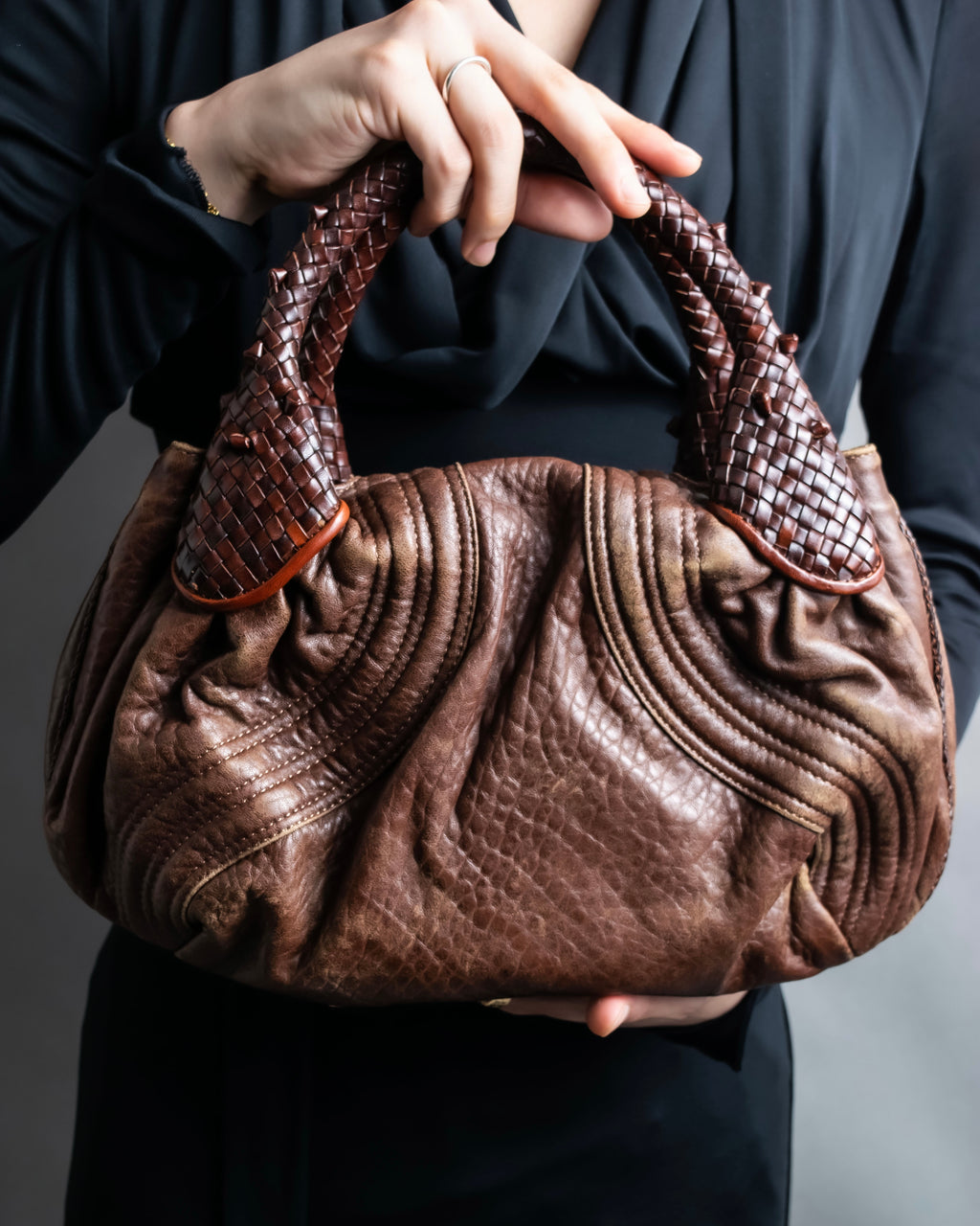 "FENDI" Brown color edition Spy bag