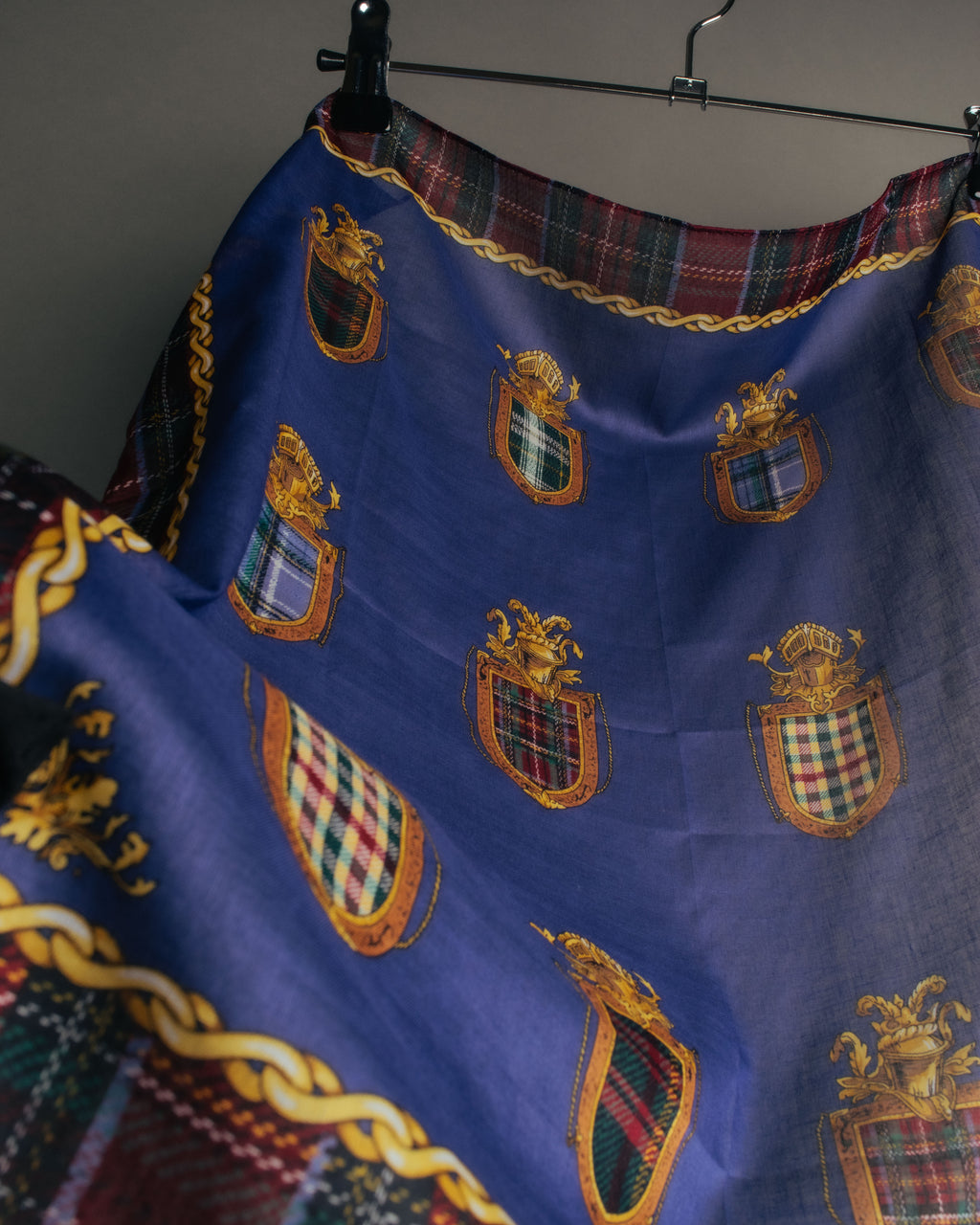 “CELINE” 2019-2024 Heraldic chain cotton scarf