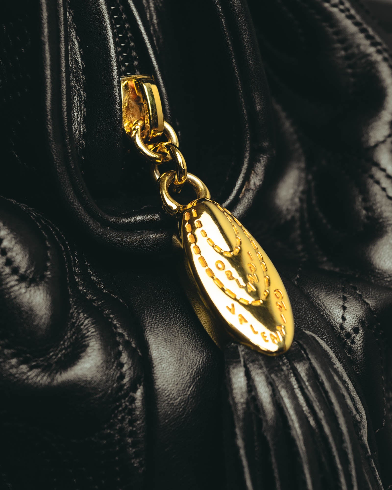 "Valentino Orlandi" 80's-90's Sculptural quilted leather shoulder bag