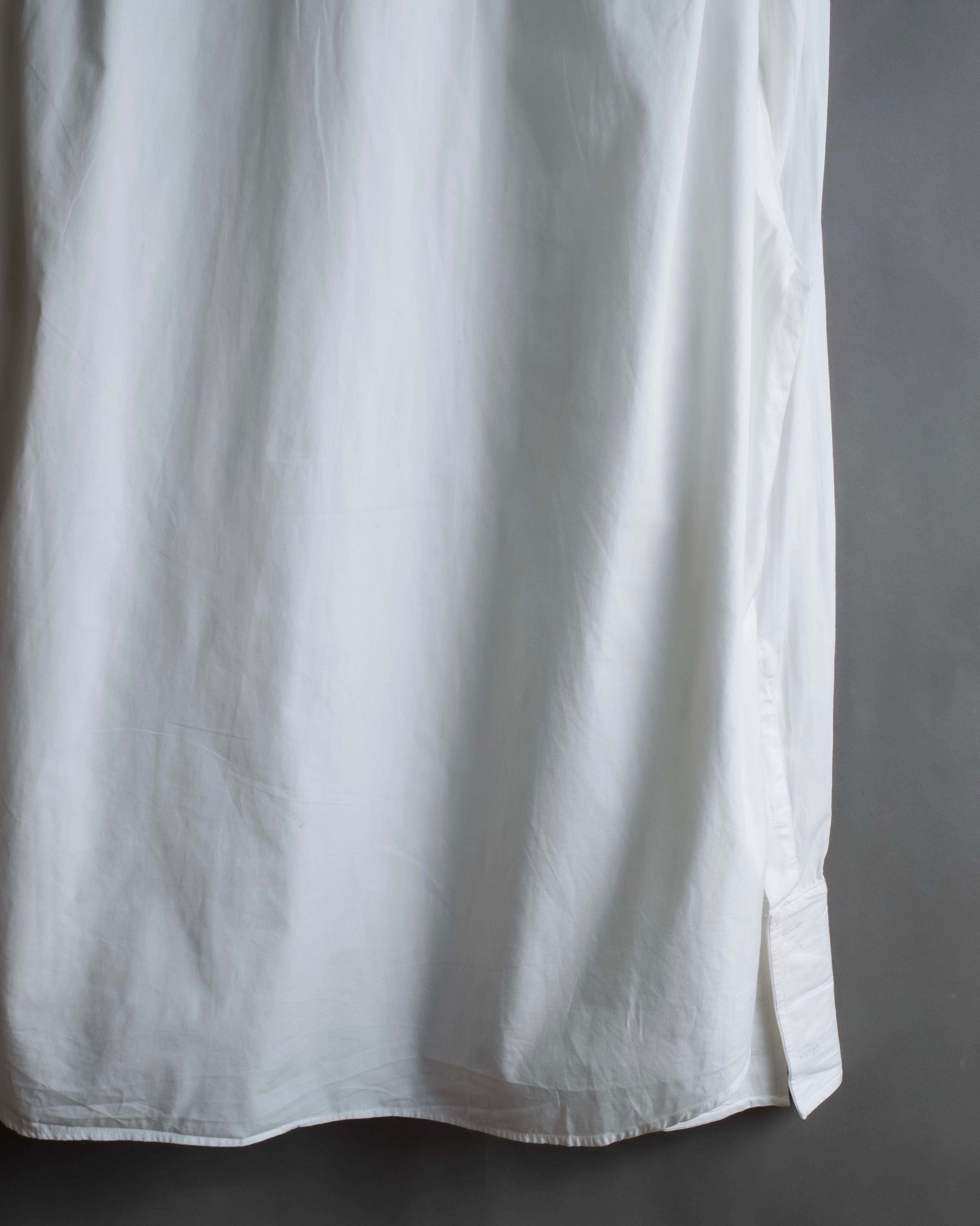 "Christian Dior" Pintuck design wide spread collar dress shirt