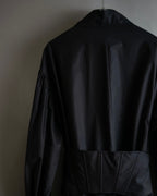 "KIMHĒKIM" Bondage corset belt design shirt dress