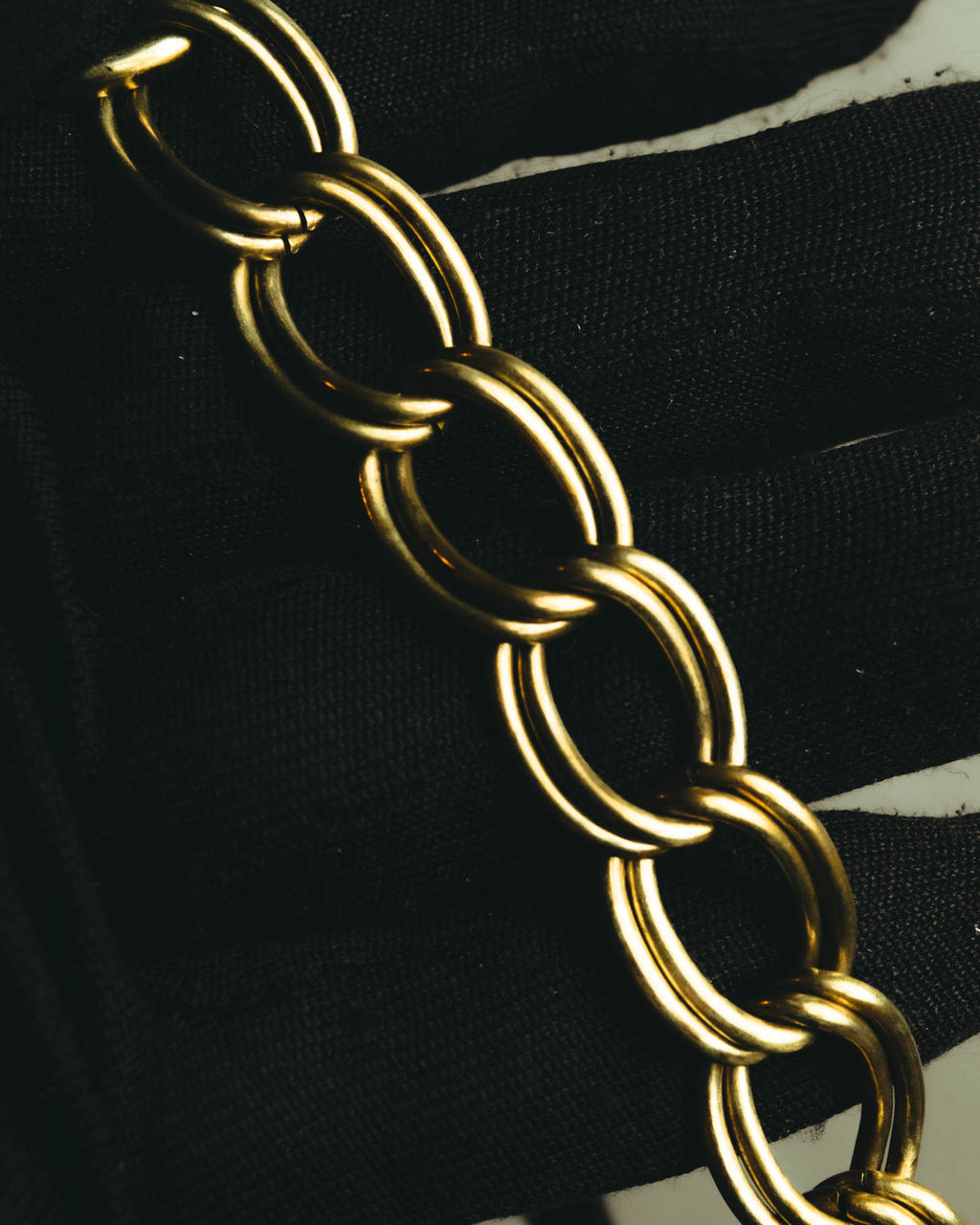 “SAN HIDEAKI MIHARA” 2000’s-2010’s black leather chain shoulder bag
