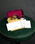 “GUCCI” 2017-2022 Bee motif havana eyeglasses