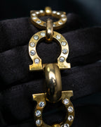 Salvatore Ferragamo Big Gancini gold chain bracelet