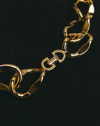 "Dior" Statement gold tone chain necklace