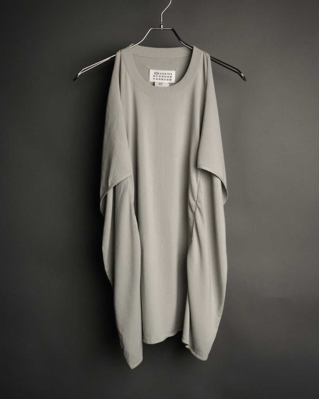 “Maison Margiela” 2015SS deconstructed cape knit top