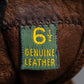 Vintage genuine leather camel brown gloves