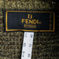 "FENDI" Artistic all over print oversized turtleneck knit