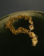 -SPECIAL- “CHANEL” 80’s-90’s ornate gold chain necklace