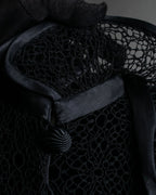 "JEAN-LOUIS SCHERRER" Lace frill design ribbon attached jacket