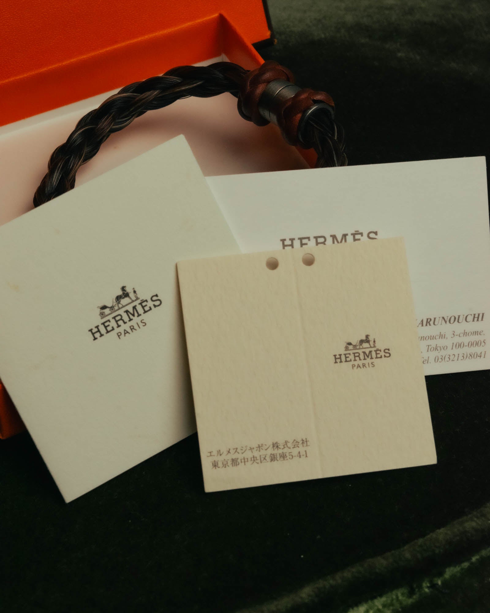 “HERMÈS” 00’s-10’s Crin de cheval horsehair bracelet