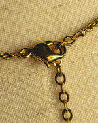 "Christian Dior" 80's-90's Gold tone bottle pendant necklace