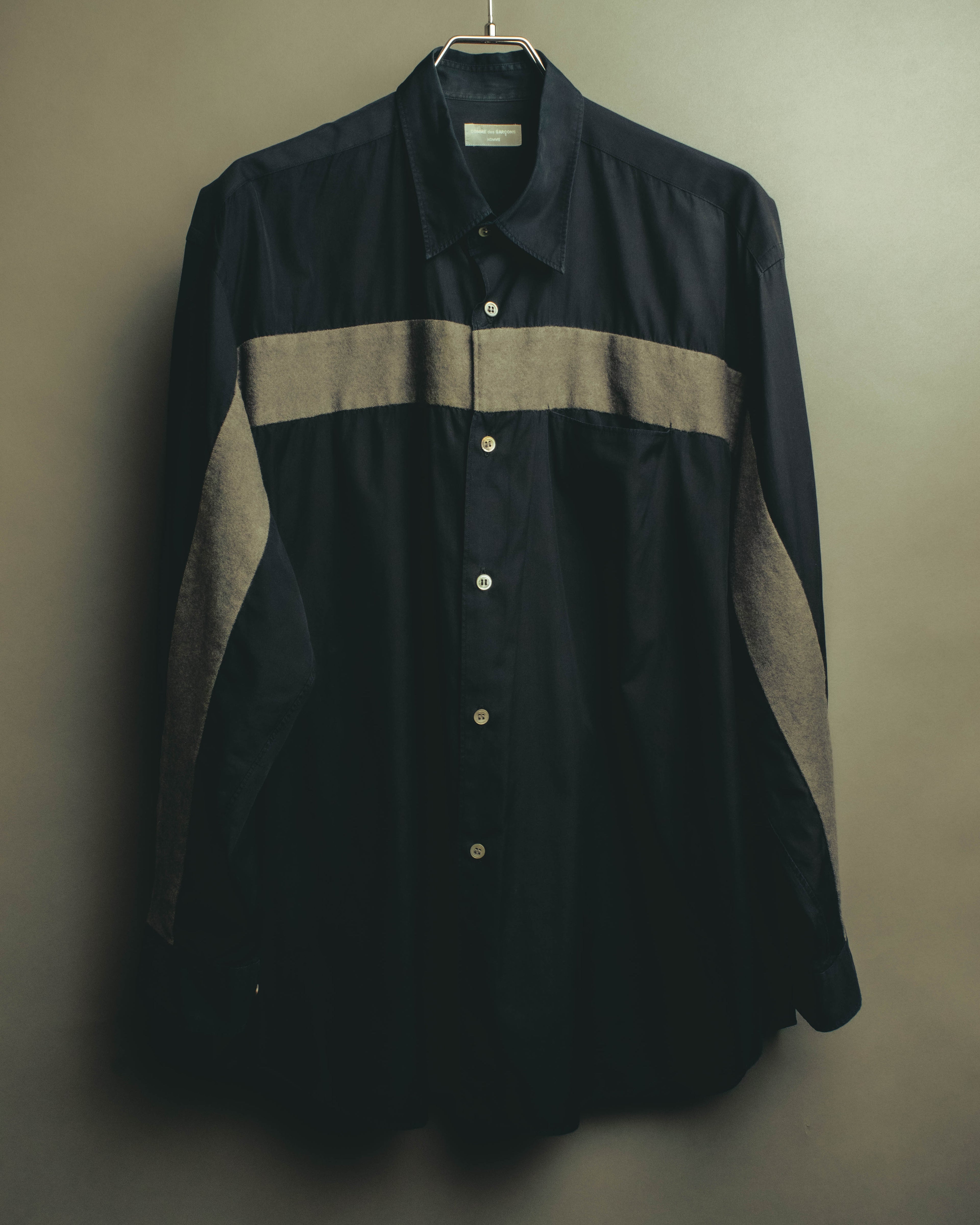 "COMME des GARÇONS HOMME" 90's-00's Graphic banded long-sleeve shirt
