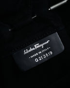 “Salvatore Ferragamo“ 90’s-00’s Suede gancini chain shoulder bag