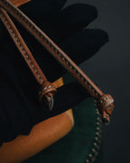 "LOEWE" 90’s drawstring leather bucket bag