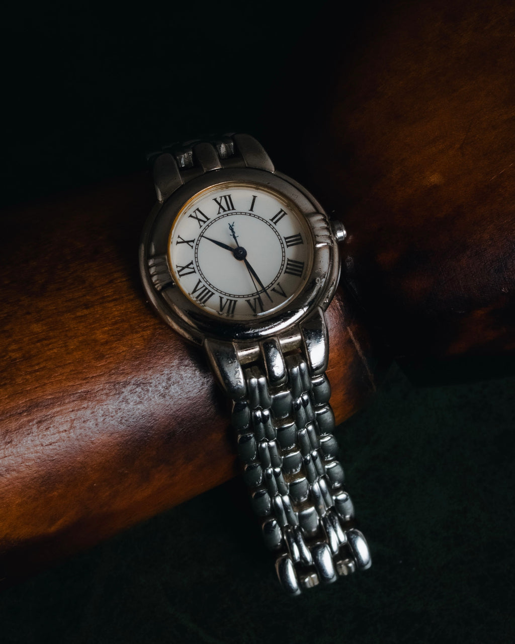 "Yves Saint Laurent" 90’s classically proportioned bracelet dress watch