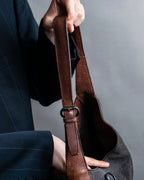 "GUCCI" GG canvas horsebit detail shoulder bag