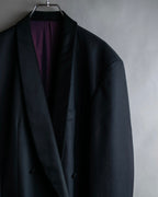 "Vintage shawl collar smoking jacket"