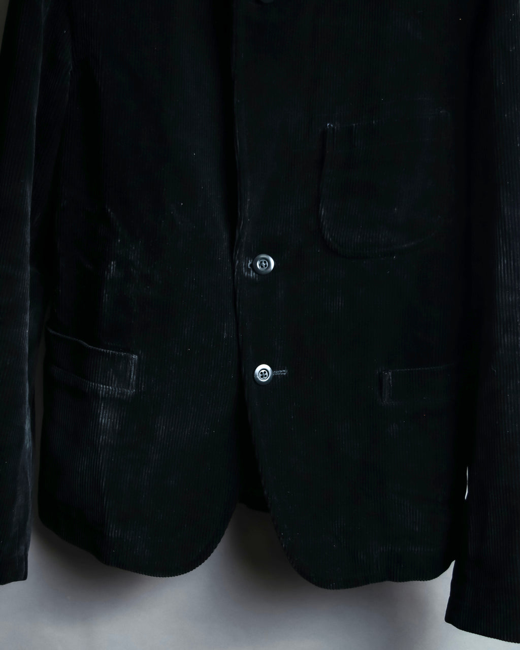 “Y’s for men” beautiful black corduroy single tailored jacket
