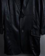 "Yohji Yamamoto +NOIR" 2005SS Rayon draping tailored jacket