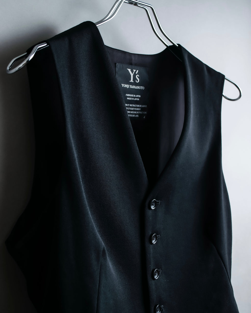 “Y‘s” Tail coat detailed vest