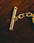 -SPECIAL- “Christian Dior” 70’s-90’s Sculptural openwork gold tone chain bracelet