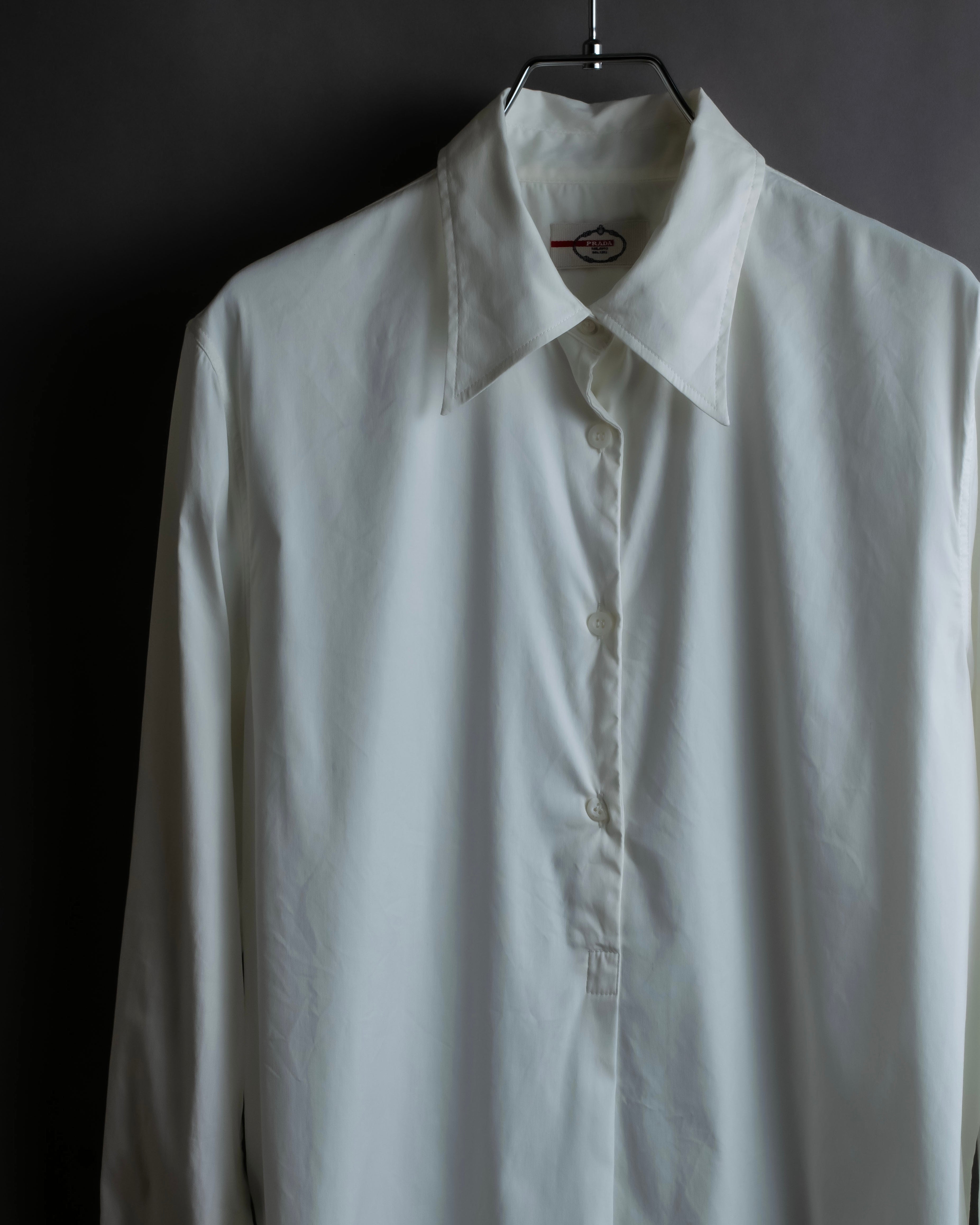 "PRADA" Oversized A-line silhouette long shirt