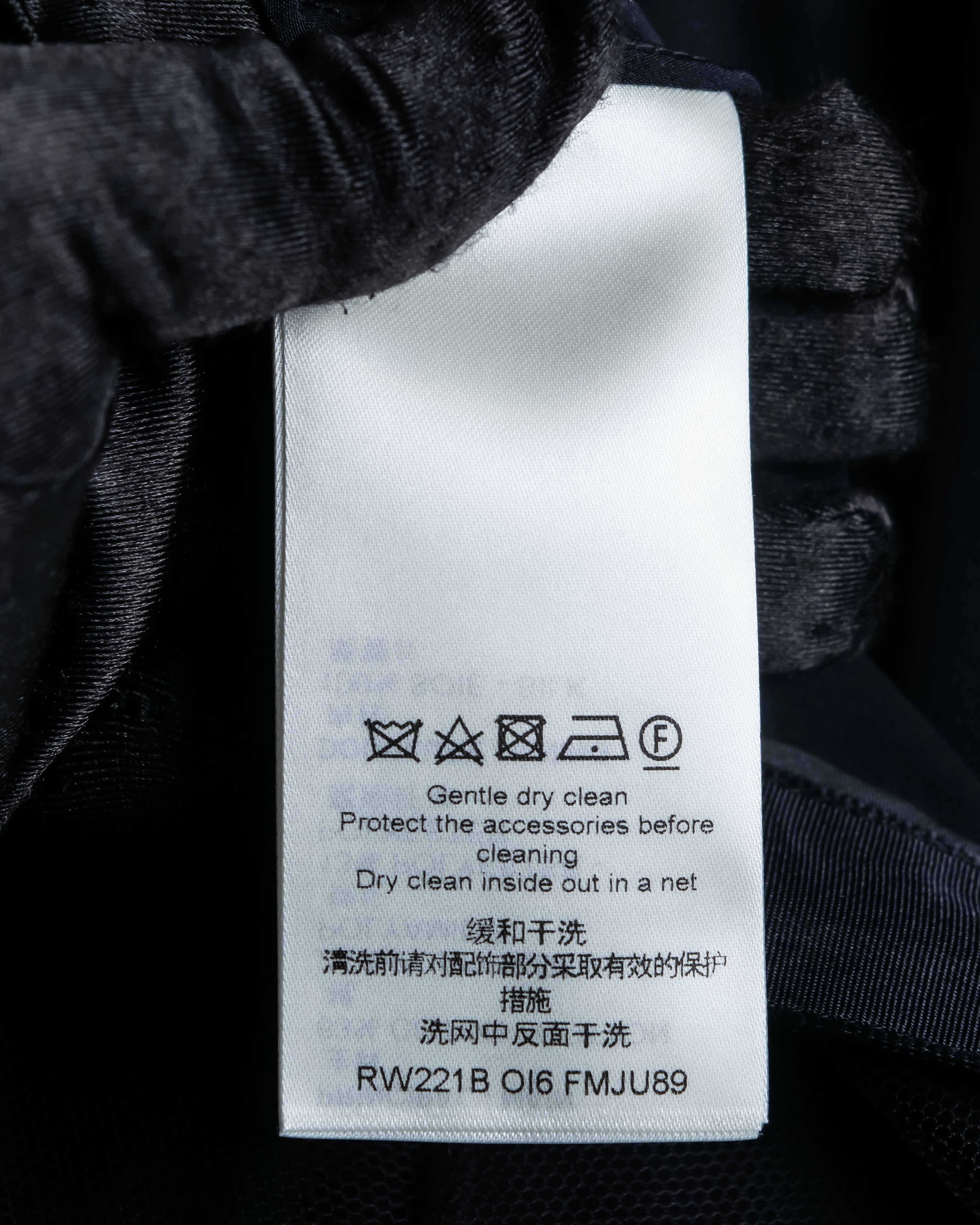 "LOUIS VUITTON" Tiered embroidered design flared skirt