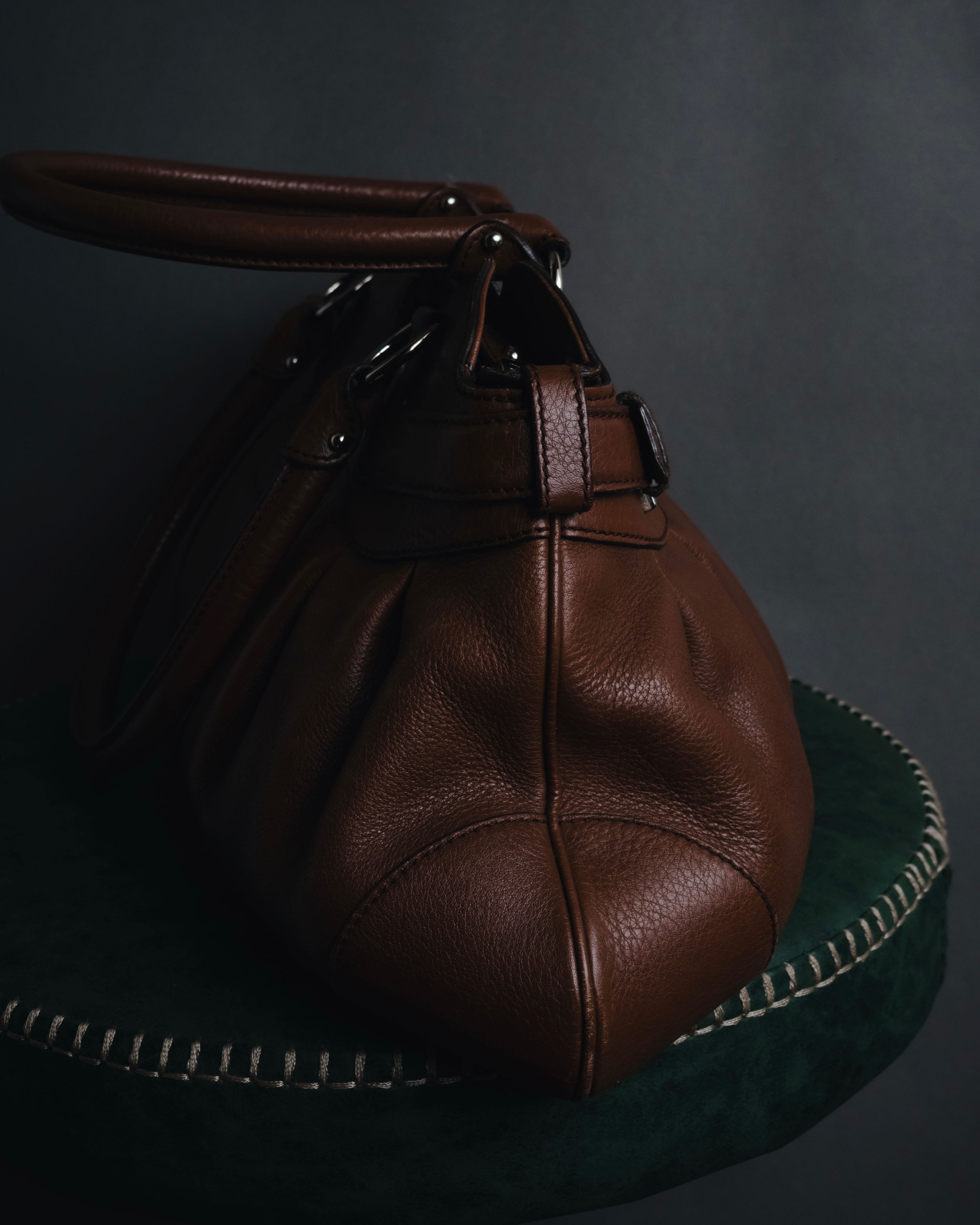 "Salvatore Ferragamo" 00’s Soft gathered gancini top-handle bag