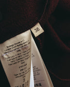 “BOTTEGA VENETA” 10’s Sculptural flutter sleeve wool dress