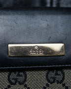 "GUCCI" GG pattern leather compact wallet
