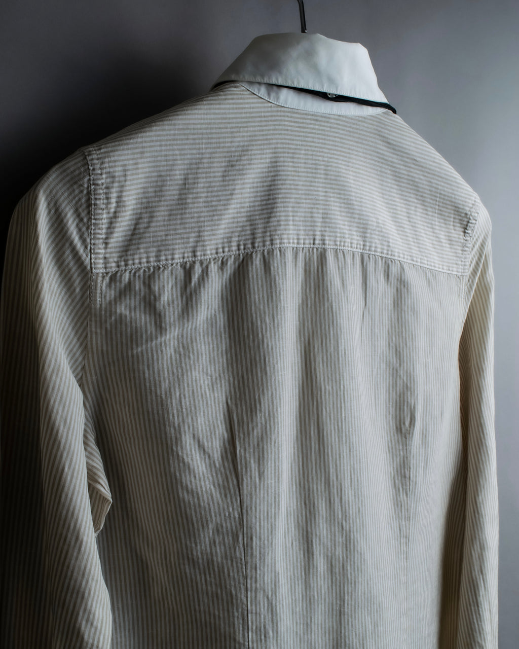 "LOUIS VUITTON" Ribbon frill design regular collar shirt