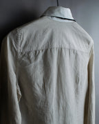 "LOUIS VUITTON" Ribbon frill design regular collar shirt