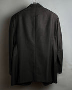 "ARMANI COLLEZIONI" Classic Italian tailoring stripe pattern set up