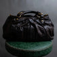 "MIU MIU" Pleated detail rounded boston grained leather 2way bag