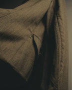 –SPECIAL– "Hermès" 70's-80's Equestrian wool tailored jacket