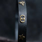 "Christian Dior" Mystical motif leather bracelet