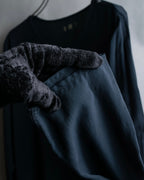 "Maison Martin Margiela" Beautiful draped navy 3-way dress