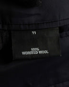 "YVES SAINT LAURENT" Classical tailoring shadow stripe pattern set up