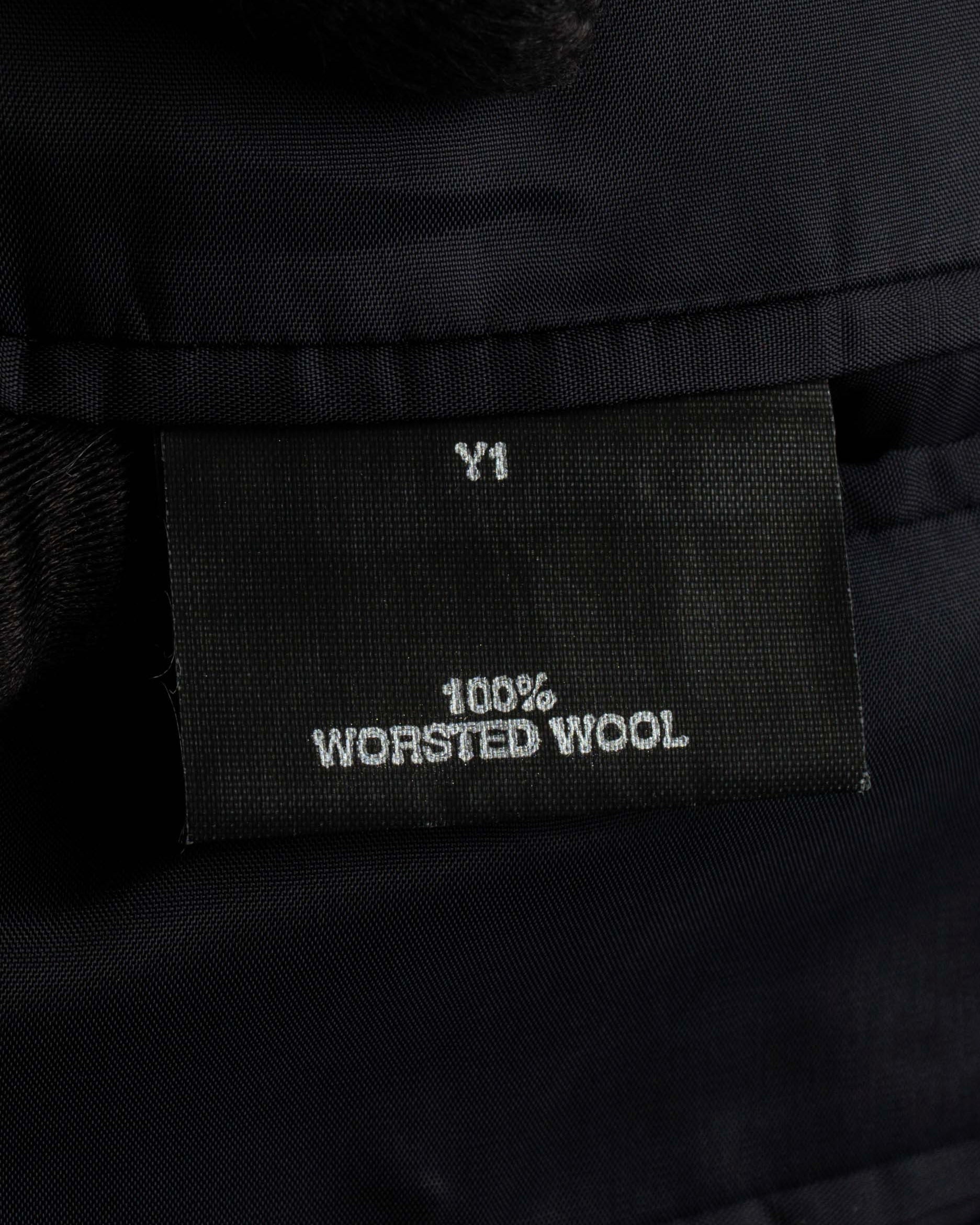 "YVES SAINT LAURENT" Classical tailoring shadow stripe pattern set up