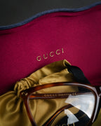 “GUCCI” 2017-2022 Bee motif havana eyeglasses