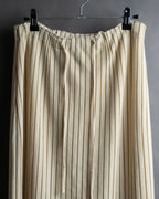 "GUCCI" Gold stripe knit maxi skirt