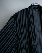 “Yohji Yamamoto +NOIR” Sheer rib summer knit jacket