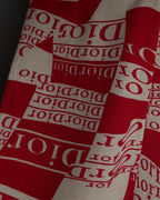 "Christian Dior" Logo pattern twill muffler