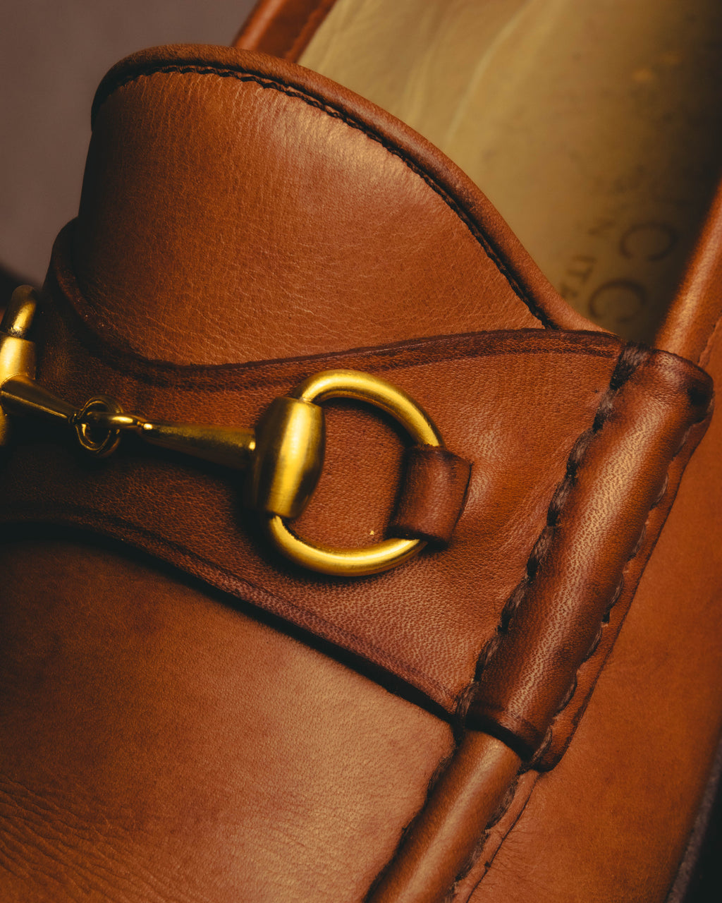 "GUCCI" 80's-90's Classic horsebit leather loafers