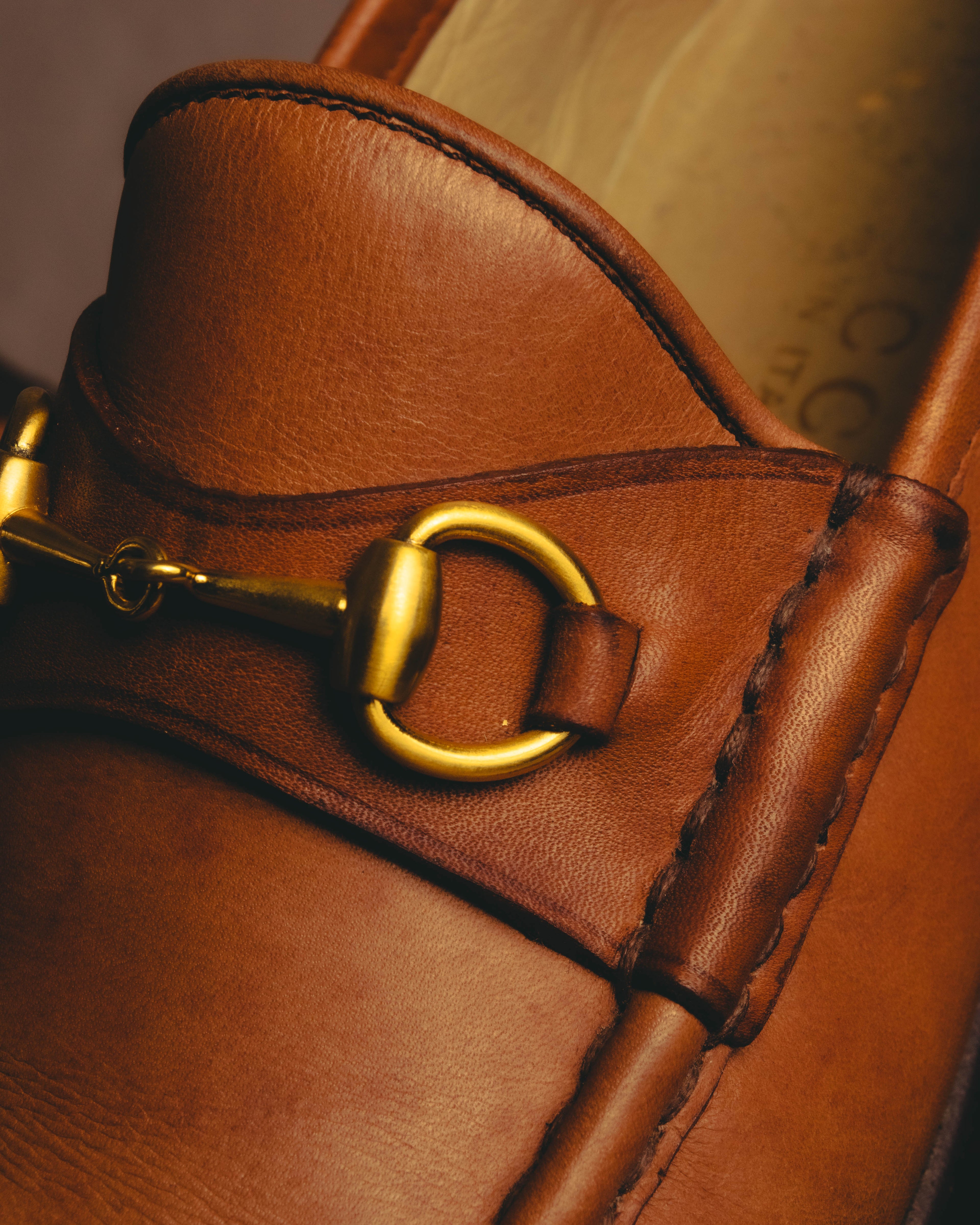 "GUCCI" 80's-90's Classic horsebit leather loafers